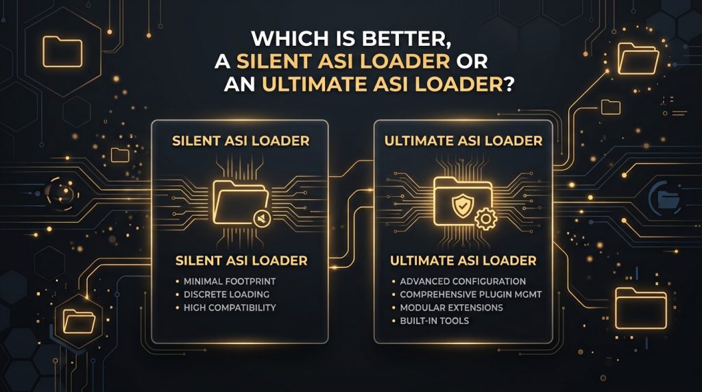 Which is better, a silent ASI loader or an ultimate ASI loader